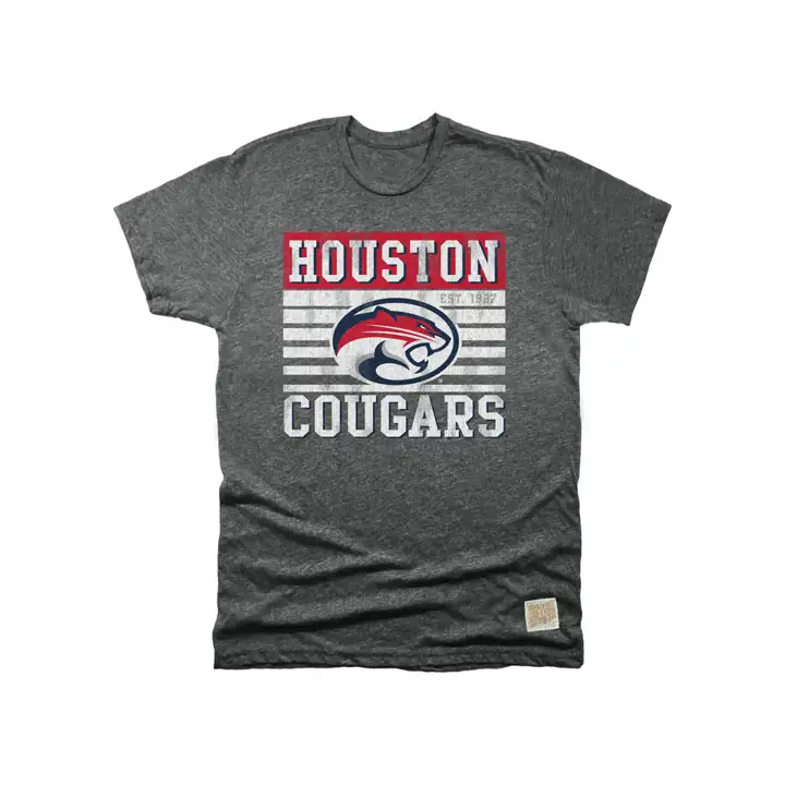 T-shirt à logo d'équipe NCAA Houston Mock Twist 16 H-Navy