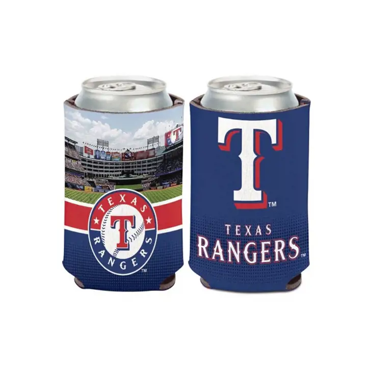 Coozie de canette du stade des TX RANGERS bleu