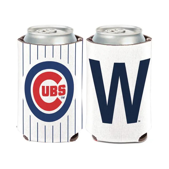 "CUBS Can Coozie « W » blc/bleu"