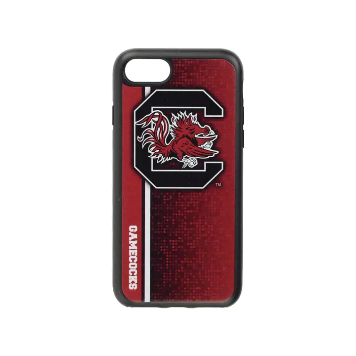 Coque double protection iPhone 7 South Carolina Gamecocks rouge foncé