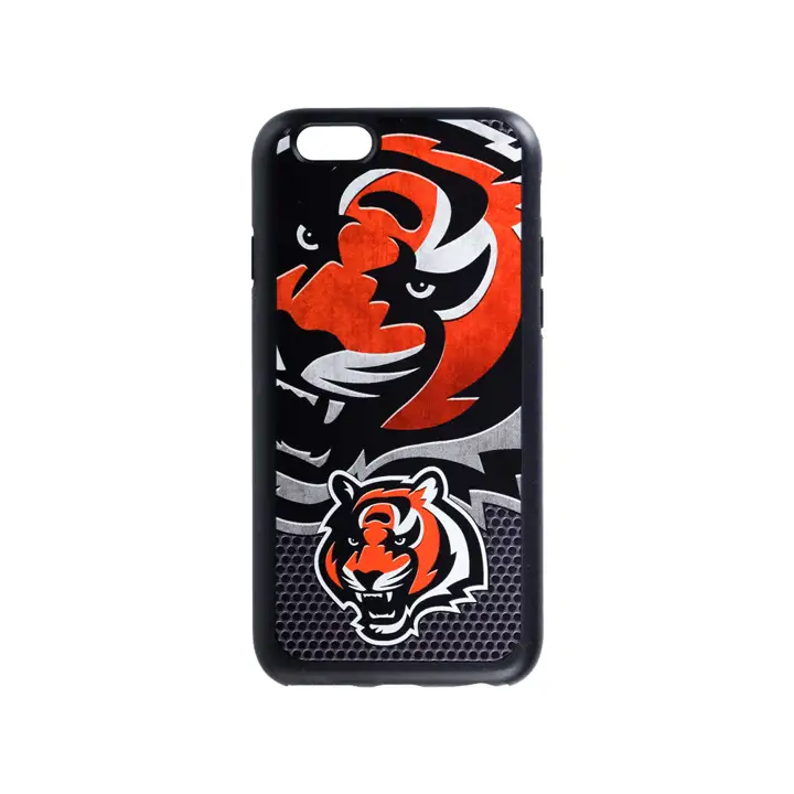 Coque de protection double pour iPhone 7 Cincinnati Bengals Noir/Orange