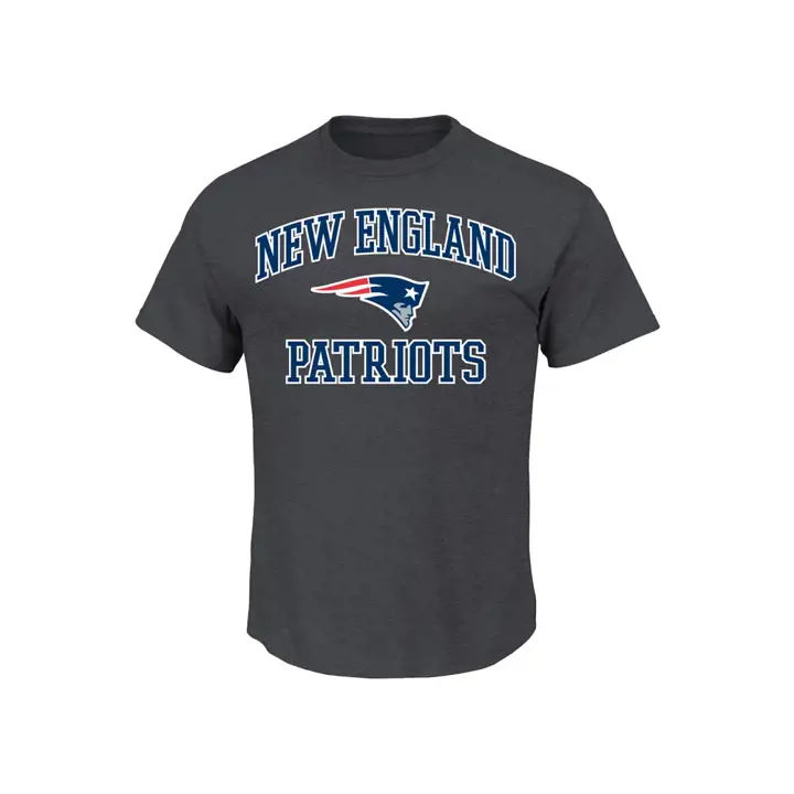 T-shirt Charbon Patriots de la Nouvelle-Angleterre NFL Cœur et Âme TG 13