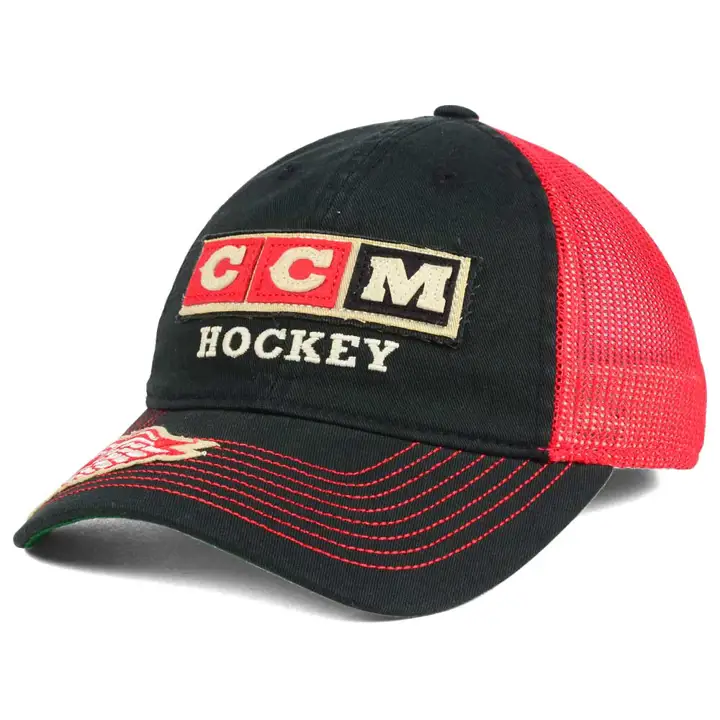 Detroit Redwings LNH 2017 CCM Slouch noir/rouge/vert