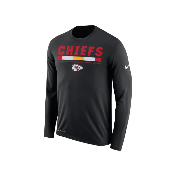 T-shirt à manches longues Kansas City Chiefs NFL Legend Staff 17b