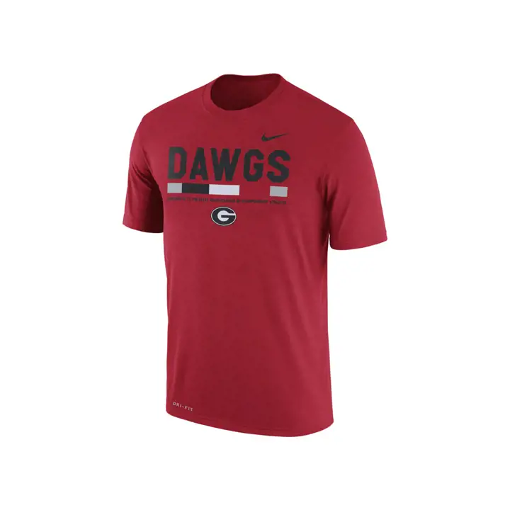 Georgia Bulldogs T-shirt de supporter Staff Legend NCAA Rouge 17