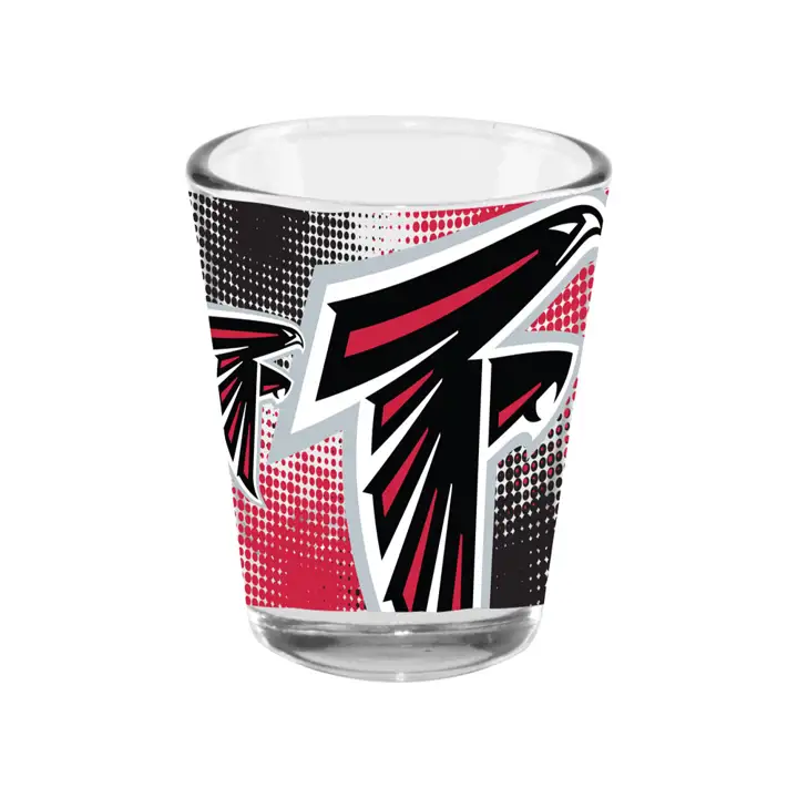 Verre de collection Atlanta Falcons 59 ml avec dégradé - TRANSPARENT
