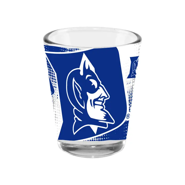 Duke Blue Devils Verre collectionneur transparent Fade Away 2oz