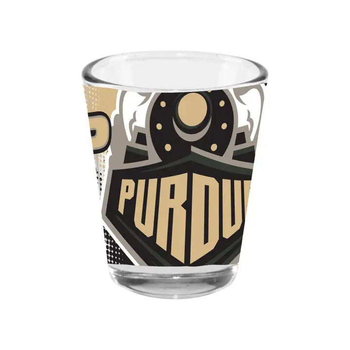 Verre collector 2 oz Fade Away Purdue Boilermakers TRANSPARENT