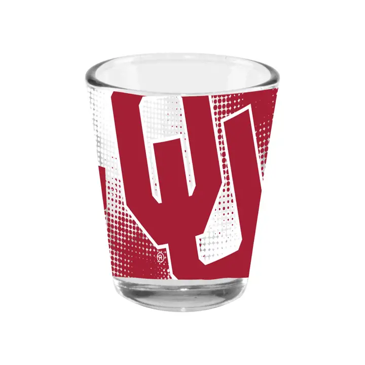 Verre collectionneur Oklahoma Sooners 2 oz dégradé transparent