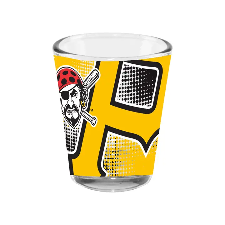 Verre collector Pittsburgh Pirates 2oz dégradé transparent