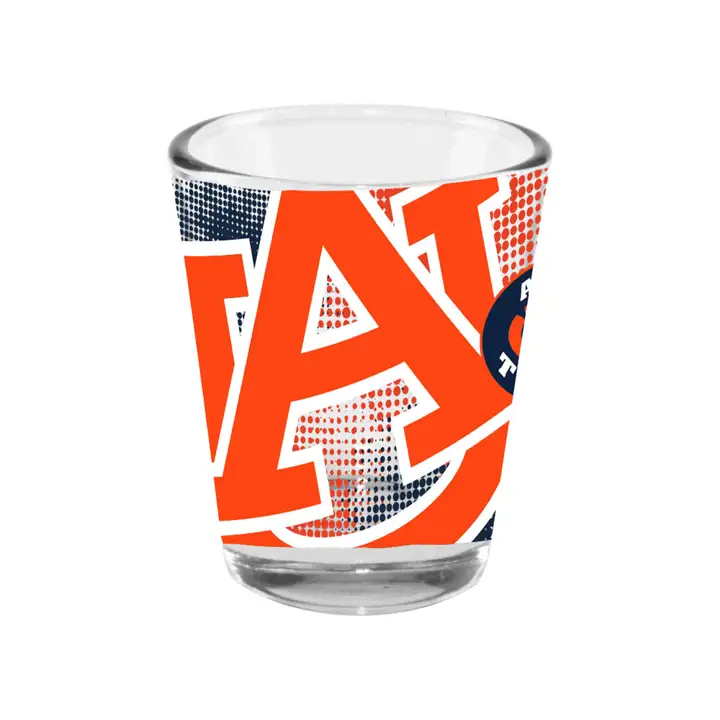 Verre collector Auburn Tigers 60 ml - Dégradé - Transparent