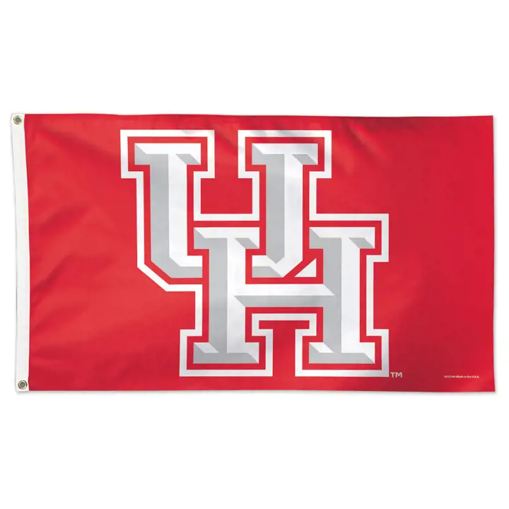 Drapeau de luxe Houston 3x5 rouge
