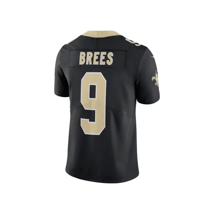 Maillot NFL Vapor Untouchable des Saints de la Nouvelle-Orléans Brees noir