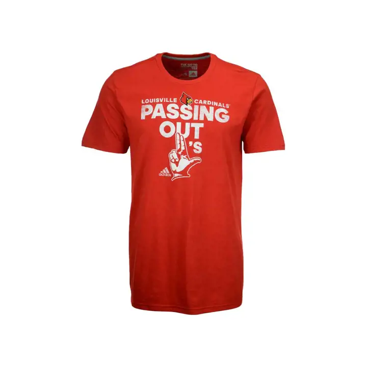 T-shirt Louisville NCAA « Passing Out L's » 16 rouge
