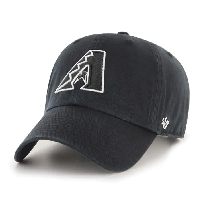 Casquette MLB des Arizona Diamondbacks noire/blanche '47 Clean Up BLK