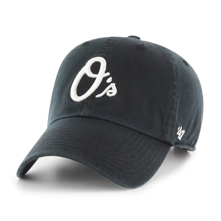 Casquette '47 Clean Up MLB Baltimore Orioles noire/blanche