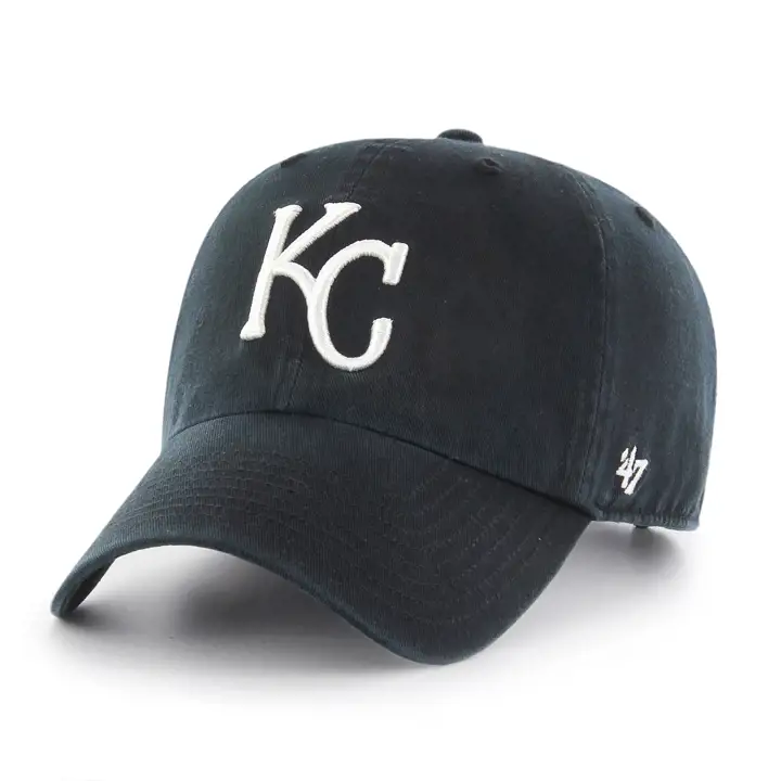 Casquette ajustable '47 Clean Up MLB Kansas City Royals noire/blanche