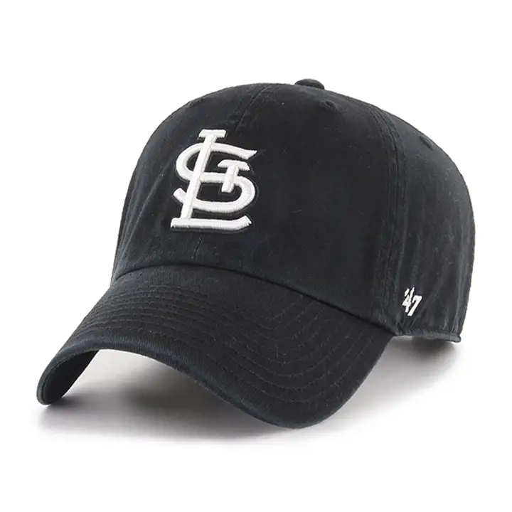 Casquette réglable St. Louis Cardinals MLB Black/Wht '47 Clean Up noire