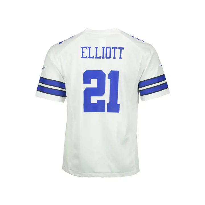 Maillot de football américain enfant Cowboys NFL Ezekiel Elliott blc