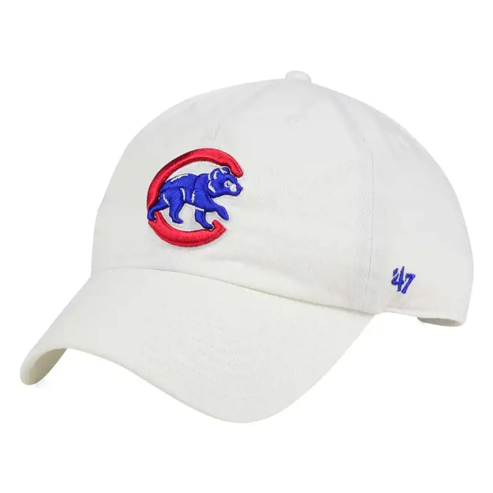 Casquette réglable MLB Chicago Cubs '47 Clean Up blanc