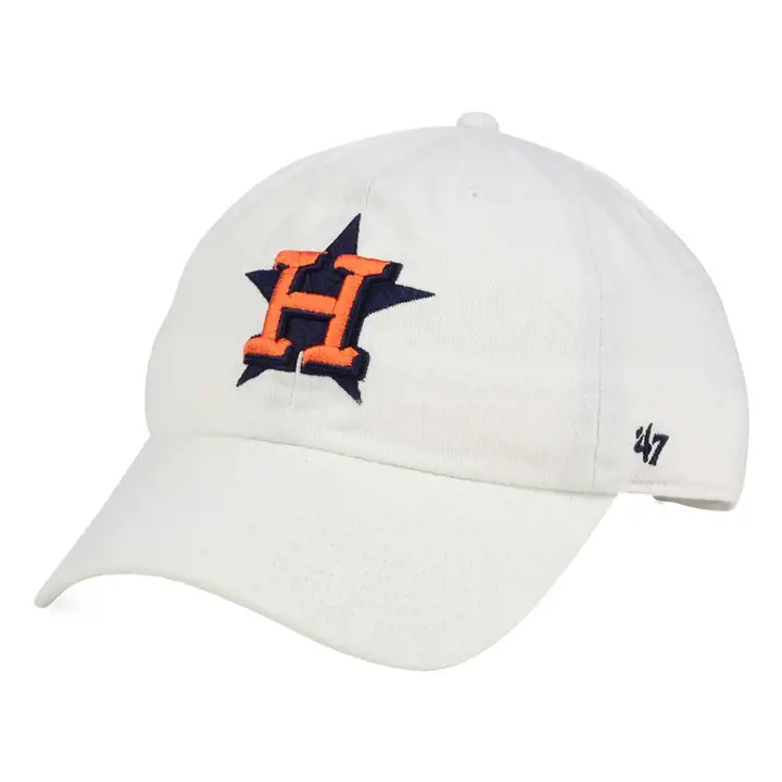 Casquette réglable MLB Houston Astros « Clean Up » blanche '47