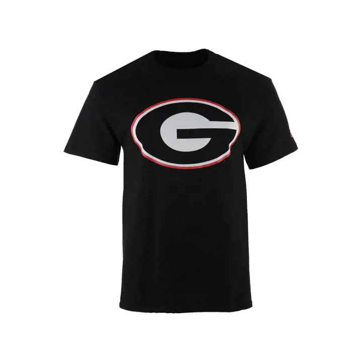 T-shirt Femme NCAA Grand Logo Georgia Noir