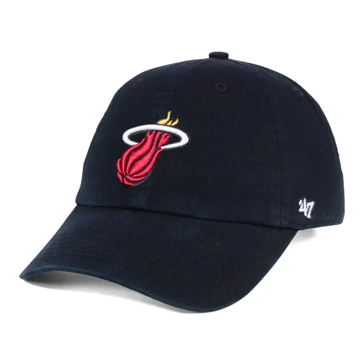Casquette souple NBA Miami Heat '47 Clean Up - Noir