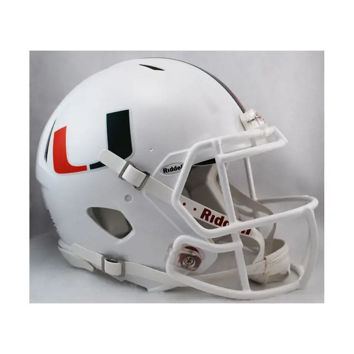 Casque Miami Hurricanes Speed Authentic blanc