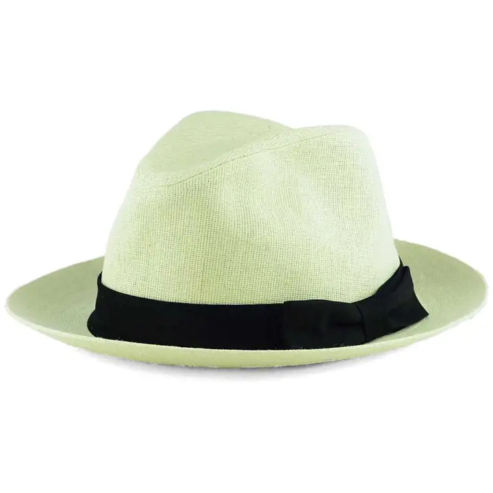 Lids Private Label White Ramie Wide Brim Fedora  WHT