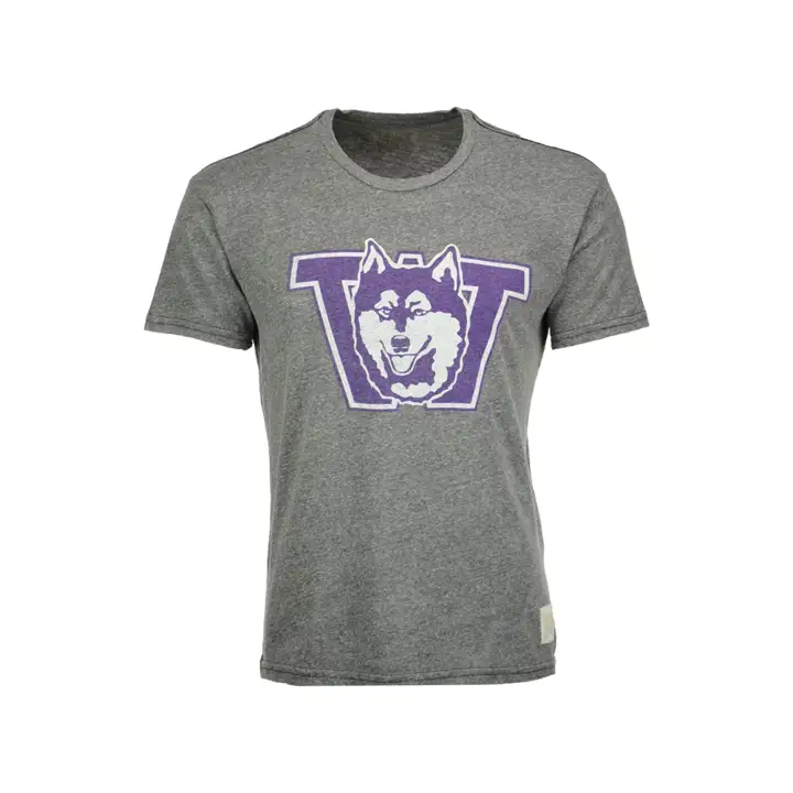 T-shirt Washington NCAA Tri-Blend Vault Logo 16 gris