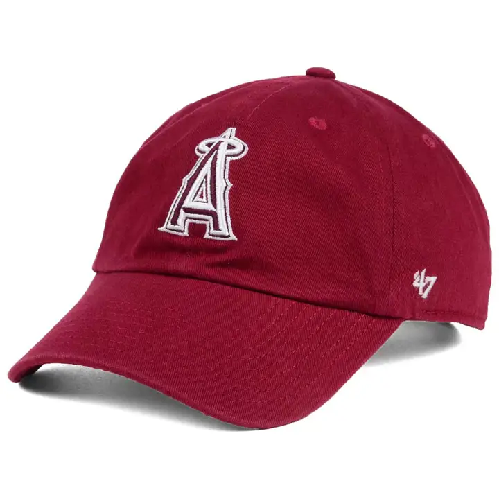 Casquette Anaheim Angels MLB Rouge Foncé '47 Clean Up