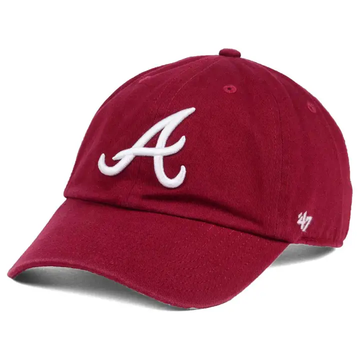 Casquette '47 Clean Up MLB des Braves d'Atlanta bordeaux