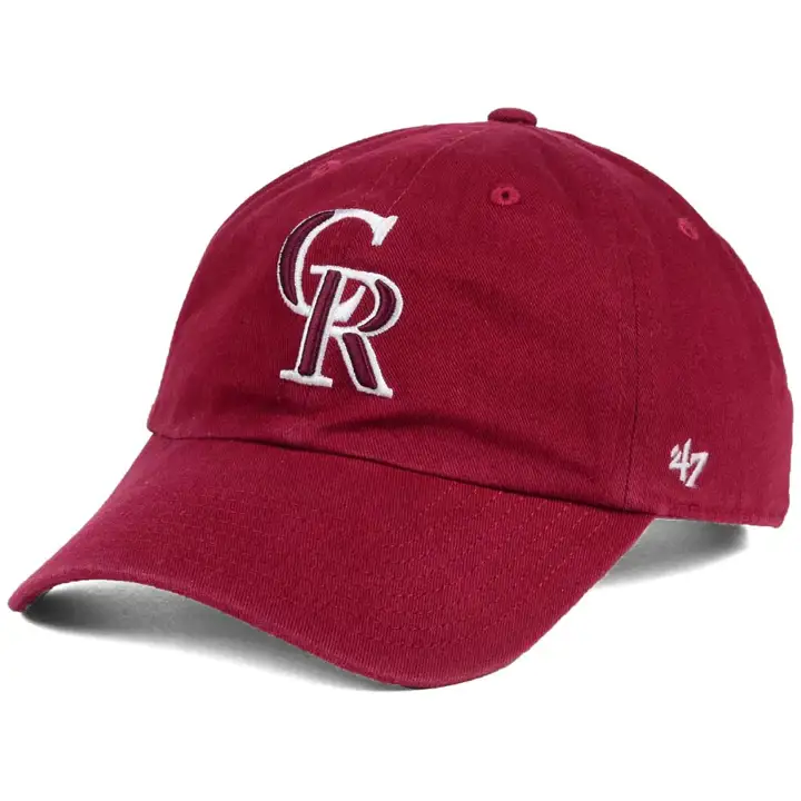 Colorado Rockies MLB Casquette/Blanche '47 Clean Up Rouge foncé