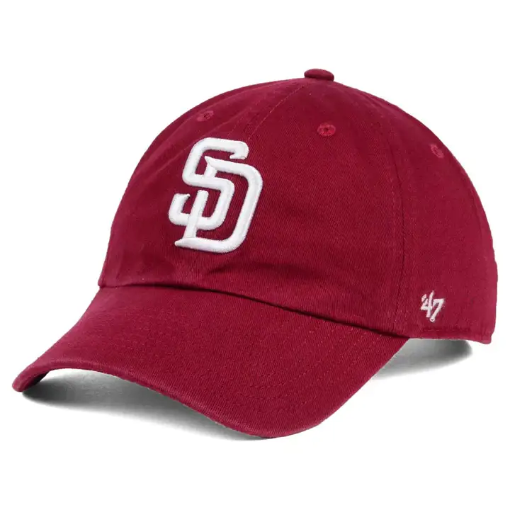 Casquette San Diego Padres MLB '47 Clean Up Rouge bordeaux/Blanc