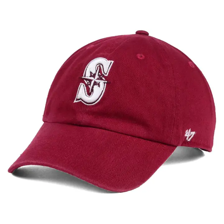 Seattle Mariners Casquette MLB '47 Clean Up Bordeaux