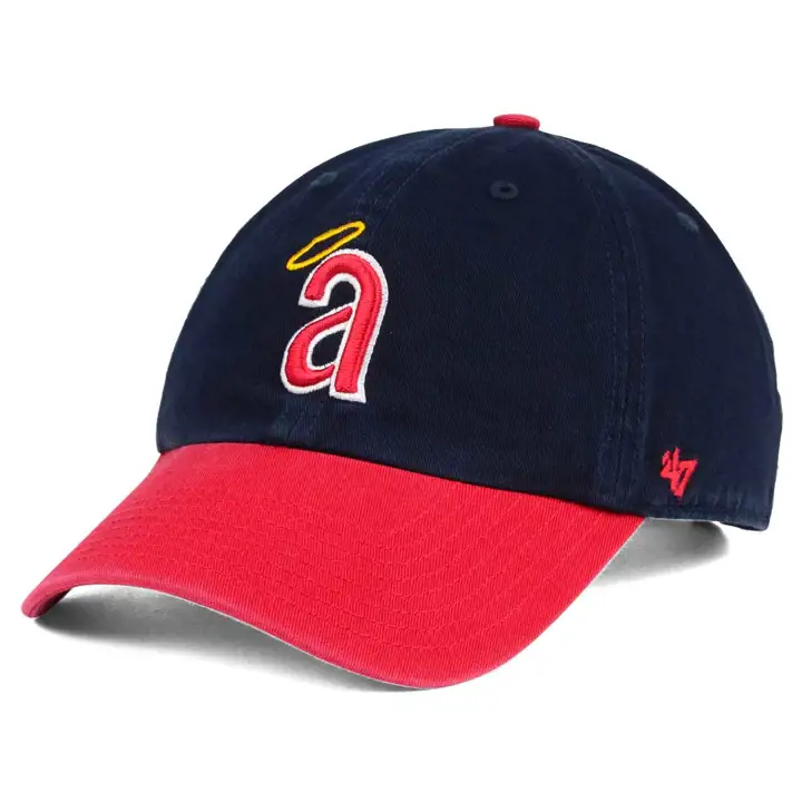 Casquette ANGELS MLB Coop '47 Clean Up marine/rouge