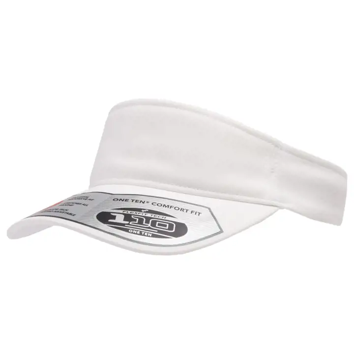 BLANC 8110 Visière en dobby de polyester avec élasthanne, résistante à l'eau BLANC