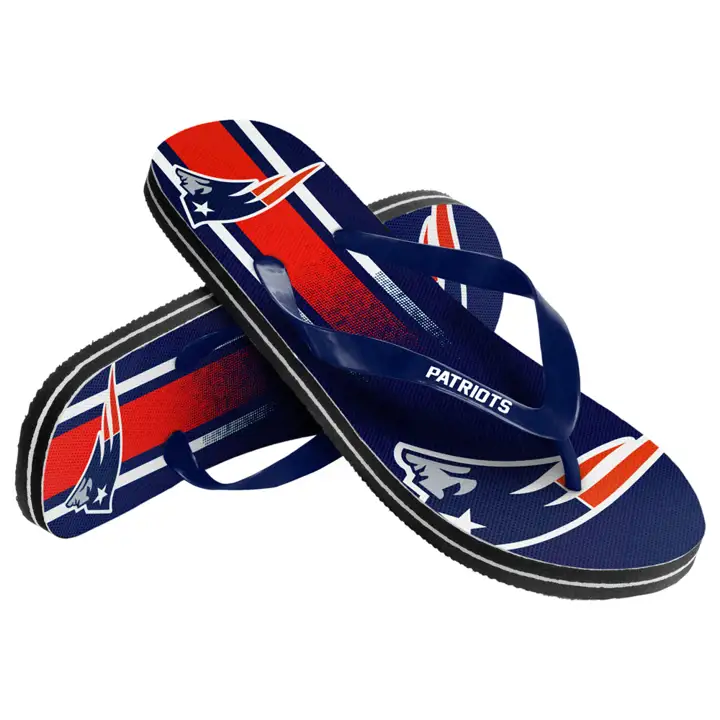 New England Patriots Dégradé Grand Logo Tongs Unisexe nav