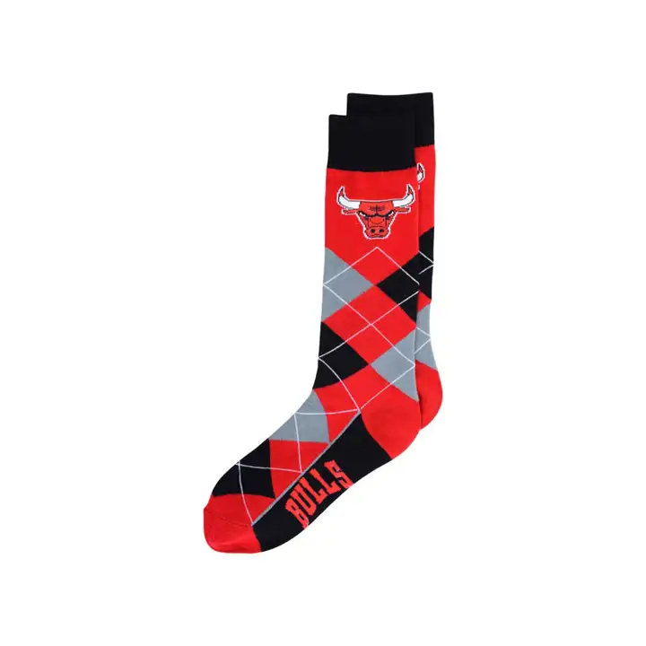 BULLS Chaussettes habillées motif losanges 505-7 - XP rouge/noir/gris
