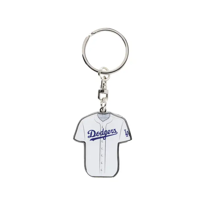 Porte-clés rotatif maillot Los Angeles Dodgers argent