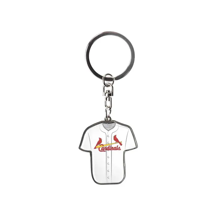 Porte-clés rotatif maillot des Cardinals de St. Louis argent
