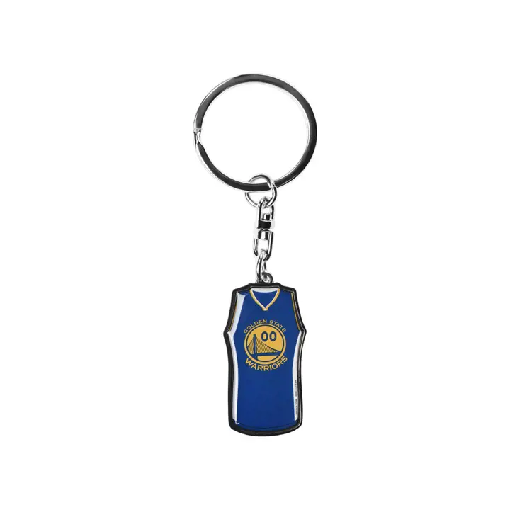 Porte-clés rotatif maillot Golden State Warriors argenté