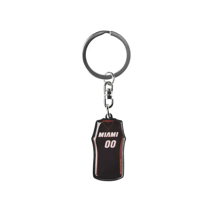 Porte-clés rotatif maillot Miami Heat argent
