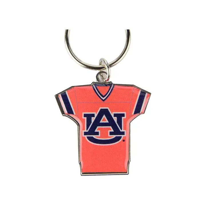 Porte-clés rotatif maillot Auburn Tigers en argent
