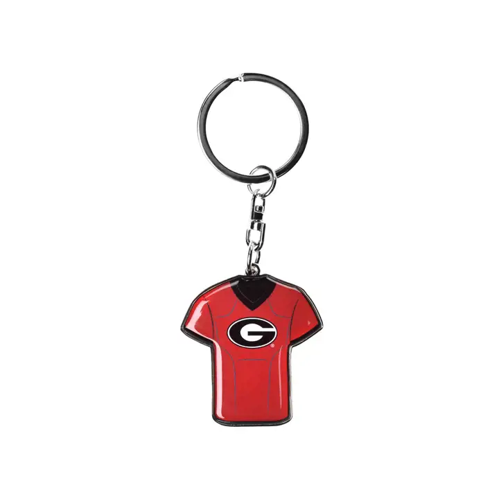 Porte-clés rotatif maillot Georgia Bulldogs argt
