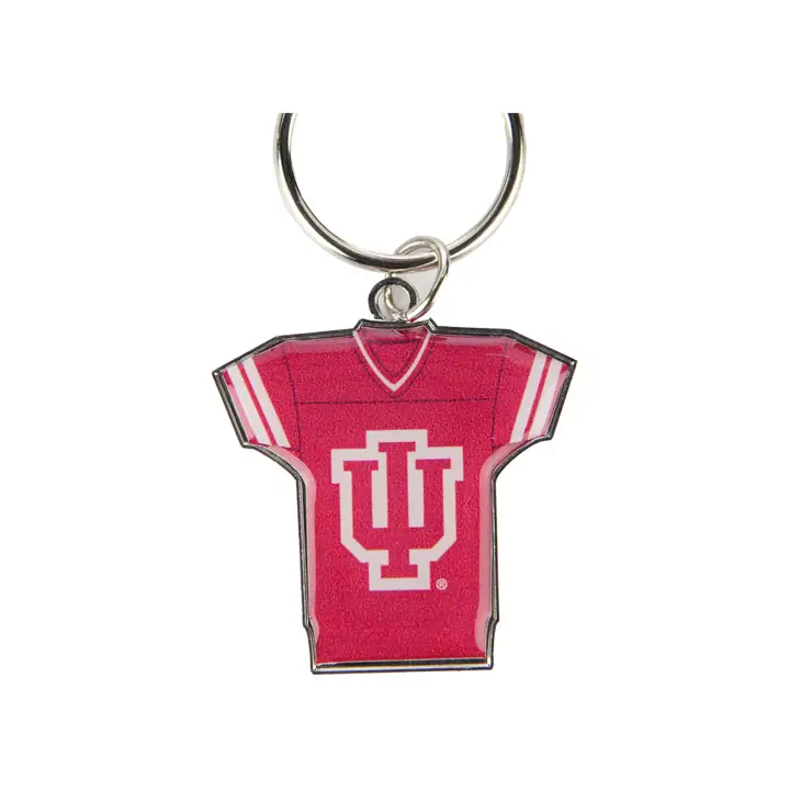Porte-clés rotatif maillot Indiana Hoosiers argent