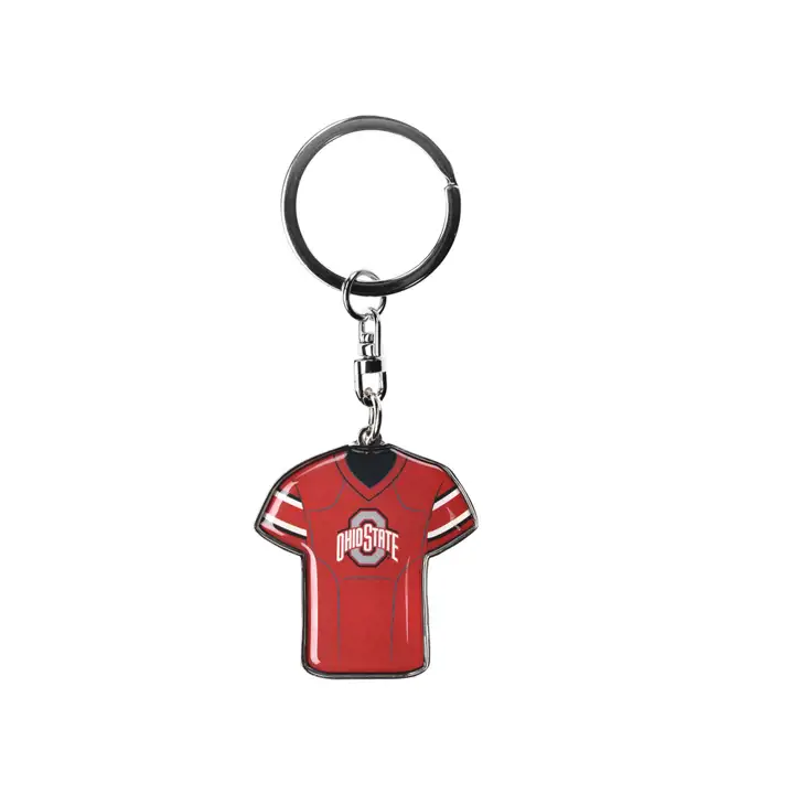 Porte-clés rotatif maillot Ohio State Buckeyes (argenté)