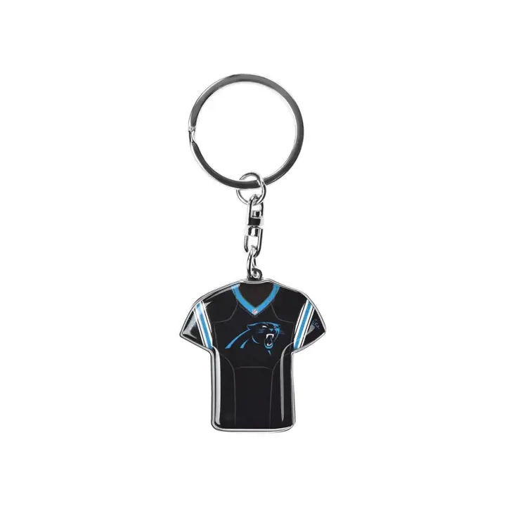 Porte-clés rotatif maillot Carolina Panthers arg.