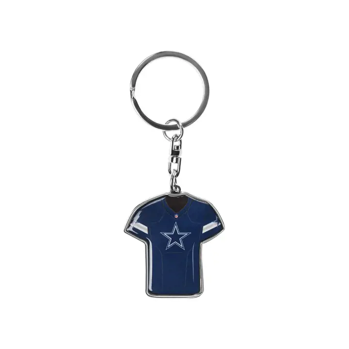Porte-clés rotatif maillot Dallas Cowboys argent