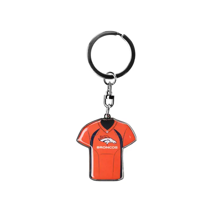 Porte-clés rotatif Denver Broncos Jersey argnt